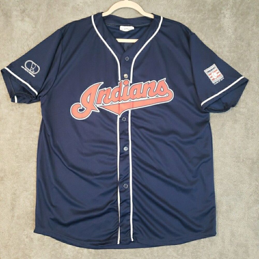 Jim Thome Cleveland Indians Baseball Jersey #25 by Match-Up Blue Men XL
